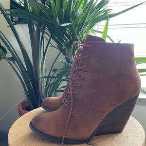 Brown Suede Very Volatile Ankle Boots